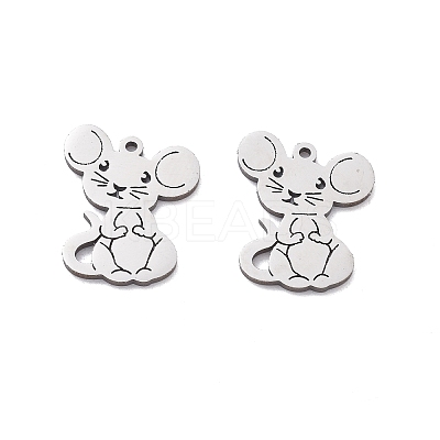 201 Stainless Steel Charms STAS-V001-08-1