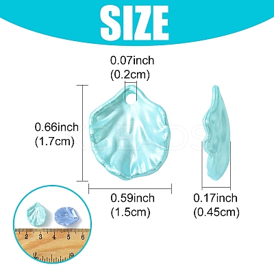 Acrylic Imitation Pearl Pendants OACR-YW0001-72-1