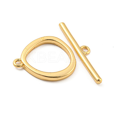 Brass Toggle Clasps KK-A223-04G-1