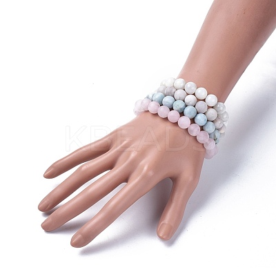 Natural Gemstone Beads Stretch Bracelets BJEW-JB04170-1