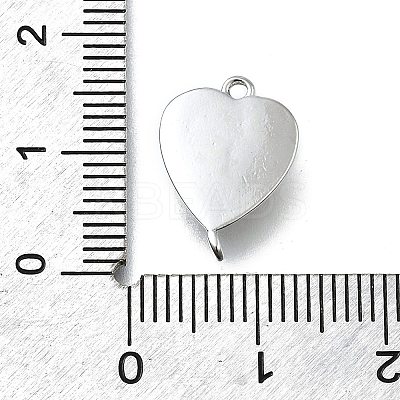 Brass Bowknot Heart Links KK-K400-49P-02-1