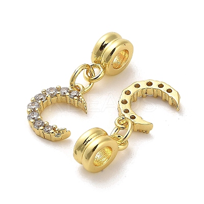 Rack Plating Brass Micro Pave Cubic Zirconia Charms KK-S398-01A-1