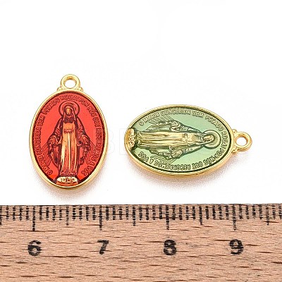 Brass Enamel Pendants KK-S345-179-1
