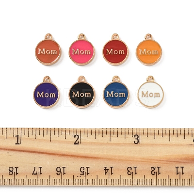 40Pcs Mother's Day Alloy Enamel Charms ENAM-FS0002-79-1
