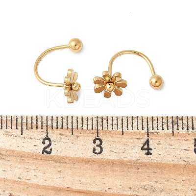 304 Stainless Steel Stud Earrings X-EJEW-E603-01B-G-1