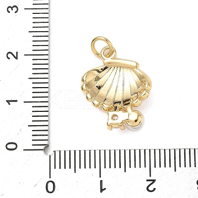 Brass Micro Pave Cubic Zirconia Pendants KK-D426-20A-G-1