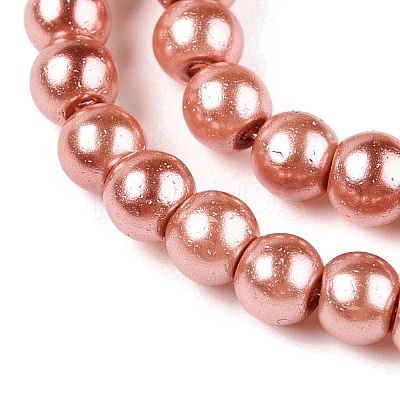 Baking Paint Glass Pearl Bead Strands HY-Q003-3mm-50-A-1