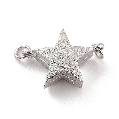 Anti-Tarnish Rhodium Plated 925 Sterling Silver Magnetic Clasps STER-A001-04P-1