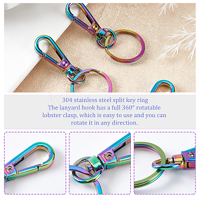 10Pcs Alloy Swivel Clasps FIND-PH0003-04-1