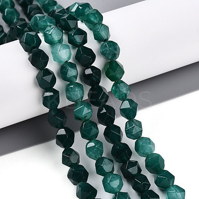 Dyed Natural White Jade Beads Strands G-T139-8mm-46E-1