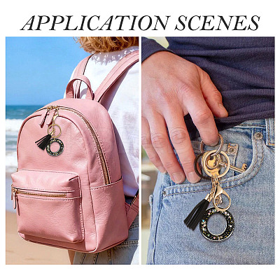 1Pc Resin Letter Keychains KEYC-TADJ0001-09O-1