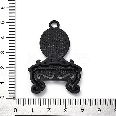 Glass Mirror Pendants FIND-Z073-03EB-1