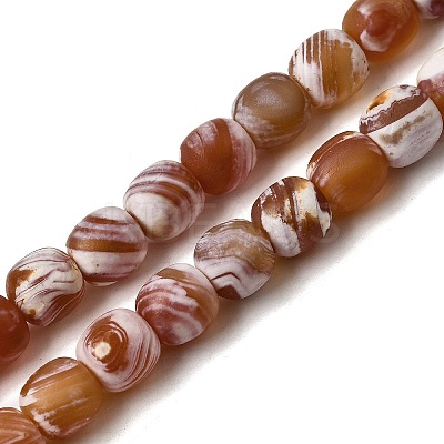 Dyed & Heated Natural Fire Crackle Agate Beads Strands G-NH0067-B02-1
