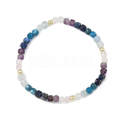 Gemstone & Electroplate Non-magnetic Synthetic Hematite Beads Beaded Necklaces & Bracelet Jewelry Sets for Women SJEW-JS01380-1