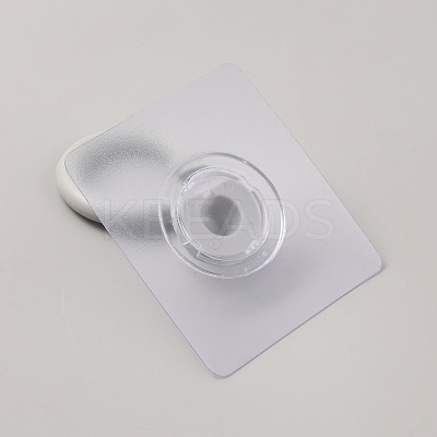 Rotatable Self Adhesive Plastic Hook Hangers AJEW-WH20004-06-1