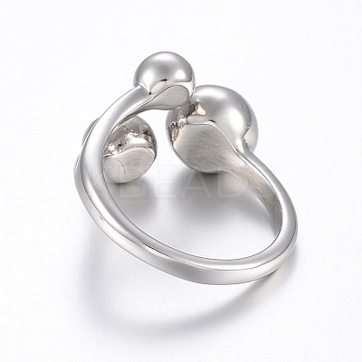 Tarnish Resistant 304 Stainless Steel Finger Rings RJEW-H125-12G-16mm-1