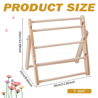 4-Tier Detachable Wood Bracelet Organizer Display Stands BDIS-WH0019-003-1