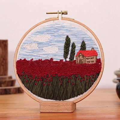 DIY Scenery Embroidery Kit DIY-O021-11A-1