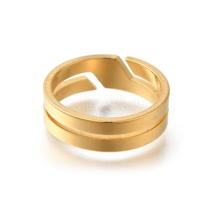 304 Stainless Steel Rings for Women RJEW-S238-07G-1