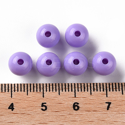 Opaque Acrylic Beads X-MACR-S370-C8mm-A32-1
