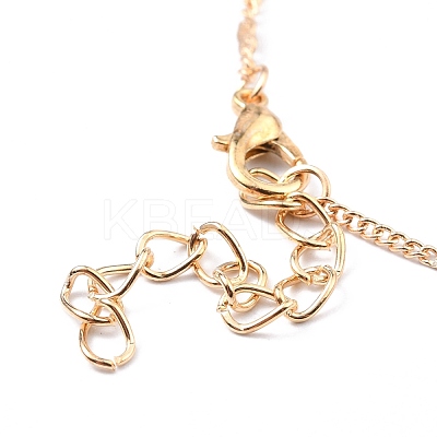 4Pcs 4 Style Alloy Chain Anklets Sets SJEW-D009-08KCG-1