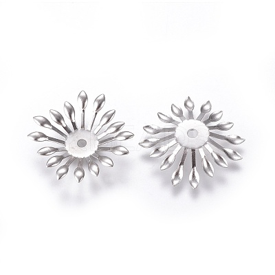 Non-Tarnish Multi-Petal 316 Surgical Stainless Steel Bead Caps LS-STAS-G196-03P-1