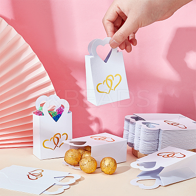 Gold Stamping Heart Packaging Handbag Holder KBAG-WH0045-05C-1