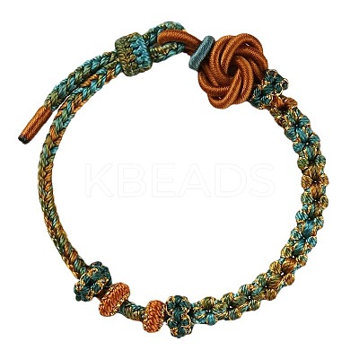 Hand-knitted Polyester and Wax Cope Braided Bracelets for Men Women FS-WG9D472-01-1