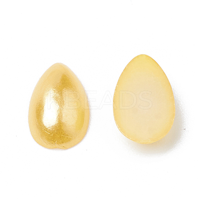 ABS Plastic Imitation Pearl Cabochons SACR-R749-8x5mm-Z32-1
