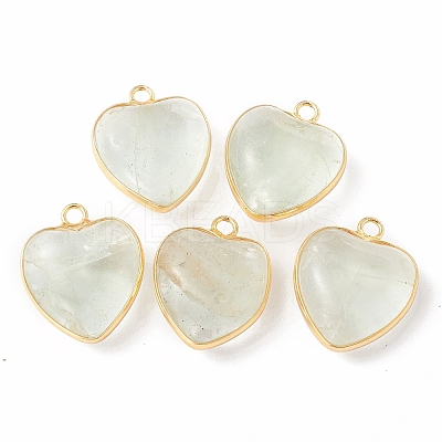 Natural Green Fluorite Pendants G-C005-01G-19-1