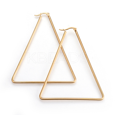 201 Stainless Steel Hoop Earrings LS-EJEW-A052-02B-1