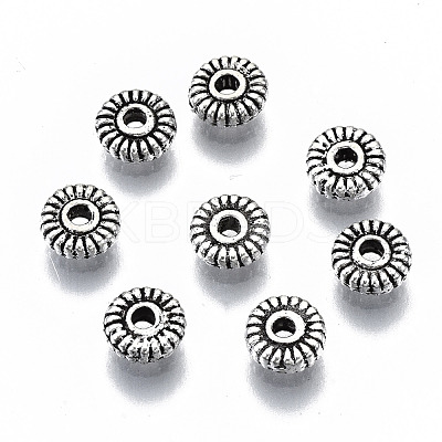 Tibetan Style Alloy Spacer Beads X-TIBEP-S319-117AS-RS-1