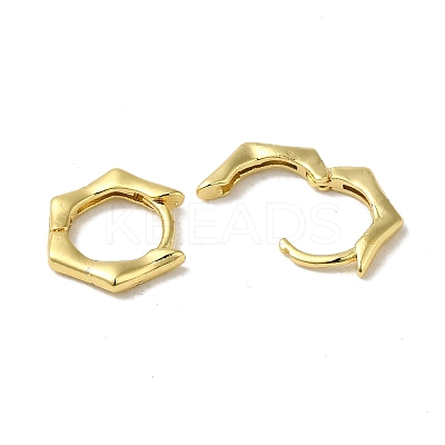 Brass Huggie Hoop Earrings for Women EJEW-C097-08G-02-1