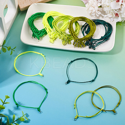 50Pcs 5 Colors Nylon Cord Bracelet Making BJEW-TA00671-1