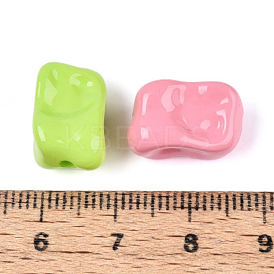 Opaque Acrylic Beads SACR-T035-02M-1