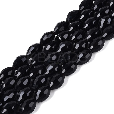 Opaque Solid Color Glass Beads Strands GLAA-N071-01A-C12-1