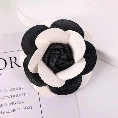 PU Leather Alligator Hair Clips for Girls OHAR-WH20008-18B-1