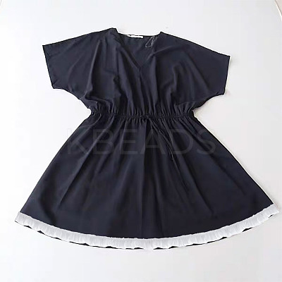 9Yards Chiffon Wrinkles Lace Ribbon OCOR-HY0002-38A-02-1