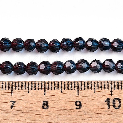 Baking Paint Transparent Glass Beads X1-DGLA-A035-T4mm-A10-1