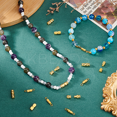 120Pcs 6 Styles Brass Screw Clasps KK-PH0010-75-1