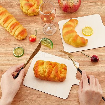 Boxwood Cutting Board with Handle AJEW-WH0250-91-1