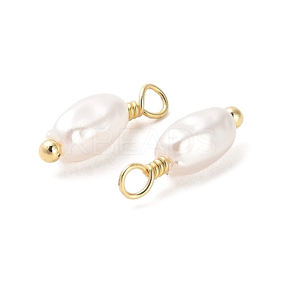 ABS Plastic Imitation Pearl Pendants KK-M266-33G-1