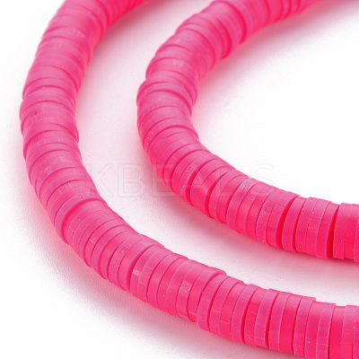 Handmade Polymer Clay Bead Strands X-CLAY-T002-6mm-49-1