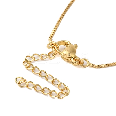 Brass Pave Clear Cubic Zirconia Pendant Necklaces for Women LS-NJEW-S429-04G-01-1