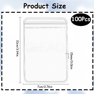 100Pcs PVC Anti Oxidation Resealable Bags AJEW-SP0001-09B-1