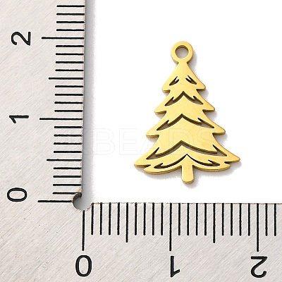 Christmas 201 Stainless Steel Pendants STAS-Q015-10G-1