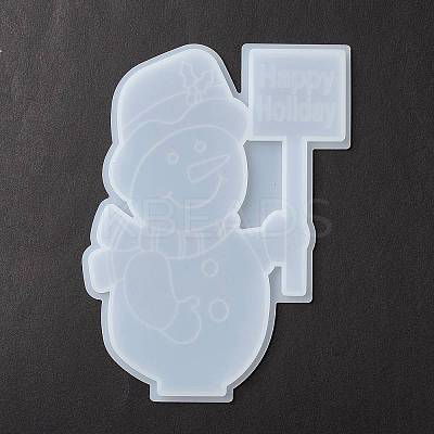 Christmas Theme DIY Snowman Display Silhouette Silicone Statue Molds LS-DIY-F114-04-1
