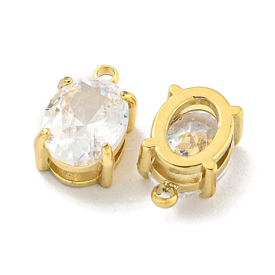 PVD Vacuum Plating 304 Stainless Steel Pendants Cubic Zirconia Pendants STAS-L278-009G-B01-1