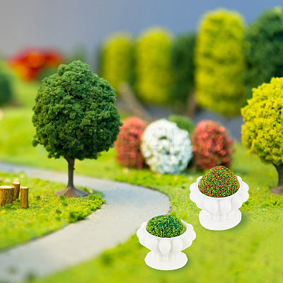 8Pcs 4 Styles Resin Simulated Flower Bed AJEW-GO0001-71-1