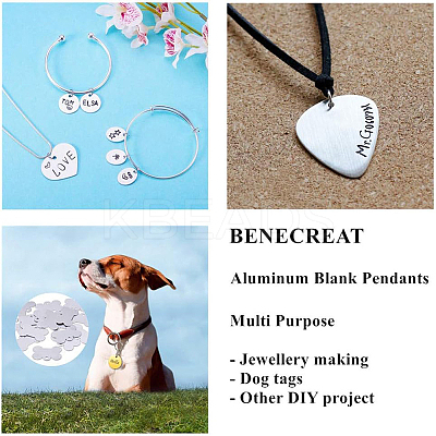 Aluminum Blank Pendants ALUM-BC0001-07P-1